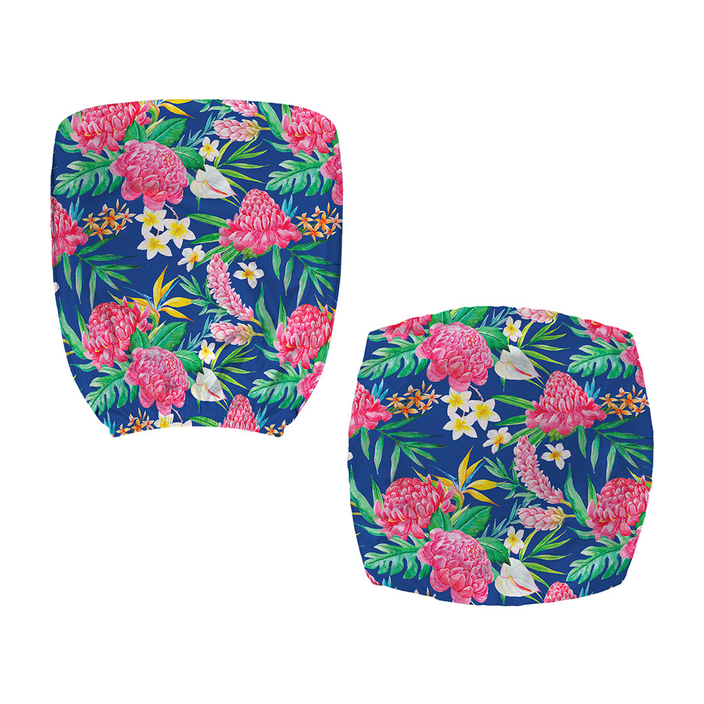 Watercolor Chrysanthemum Pattern Print Office Chair Cover