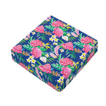 Watercolor Chrysanthemum Pattern Print Outdoor Seat Cushion Cover