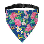 Watercolor Chrysanthemum Pattern Print Over The Collar Dog Bandana