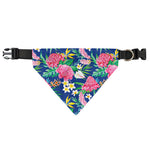 Watercolor Chrysanthemum Pattern Print Over The Collar Dog Bandana