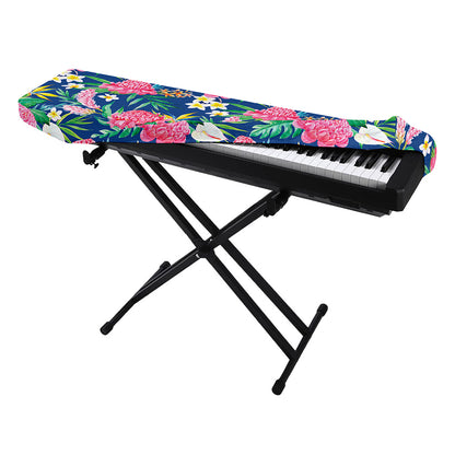 Watercolor Chrysanthemum Pattern Print Piano Keyboard Cover
