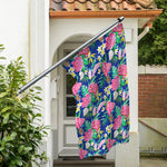 Watercolor Chrysanthemum Pattern Print Polyester Flag