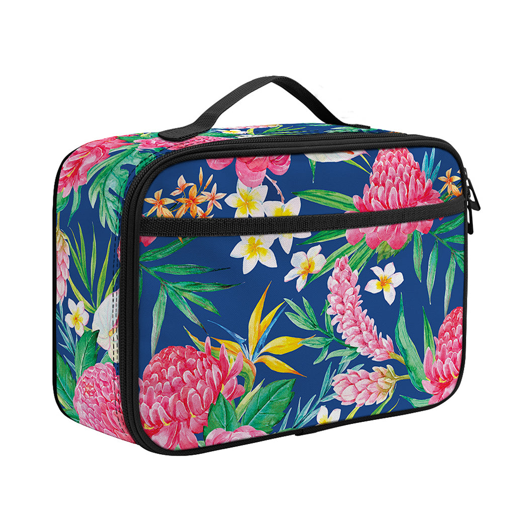 Watercolor Chrysanthemum Pattern Print Portable Lunch Bag