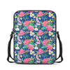 Watercolor Chrysanthemum Pattern Print Rectangular Crossbody Bag