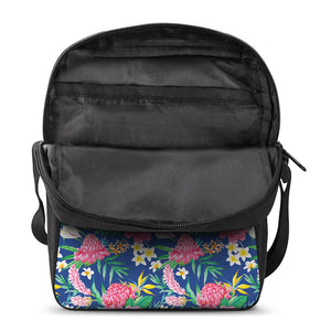 Watercolor Chrysanthemum Pattern Print Rectangular Crossbody Bag