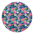 Watercolor Chrysanthemum Pattern Print Round Blanket