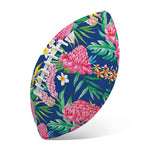 Watercolor Chrysanthemum Pattern Print Rugby Ball