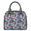 Watercolor Chrysanthemum Pattern Print Shoulder Handbag