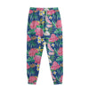 Watercolor Chrysanthemum Pattern Print Sweatpants