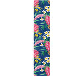 Watercolor Chrysanthemum Pattern Print Table Runner