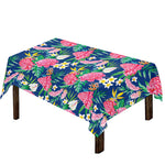 Watercolor Chrysanthemum Pattern Print Tablecloth