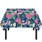 Watercolor Chrysanthemum Pattern Print Tablecloth