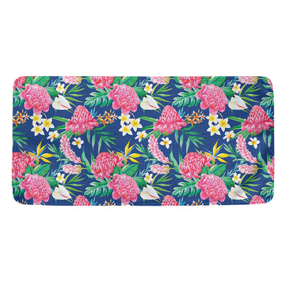 Watercolor Chrysanthemum Pattern Print Towel
