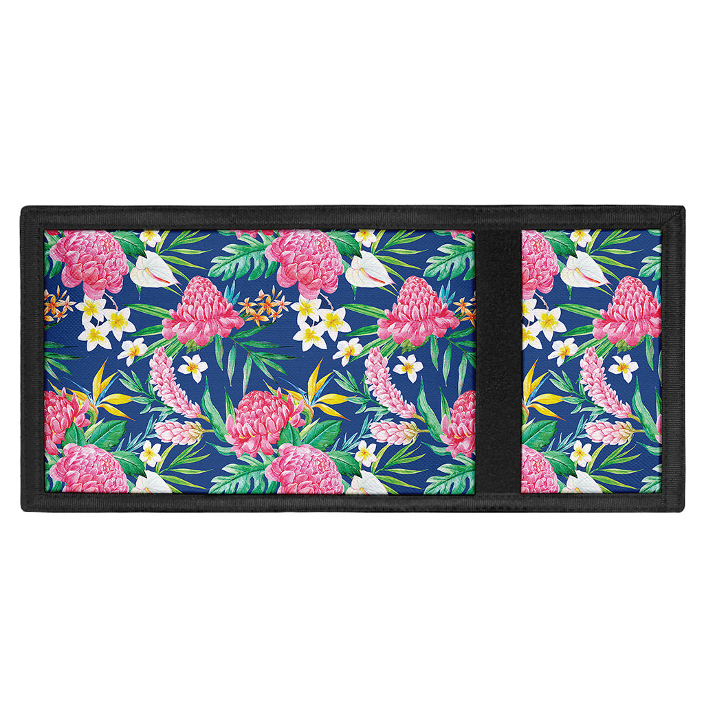 Watercolor Chrysanthemum Pattern Print Trifold Wallet