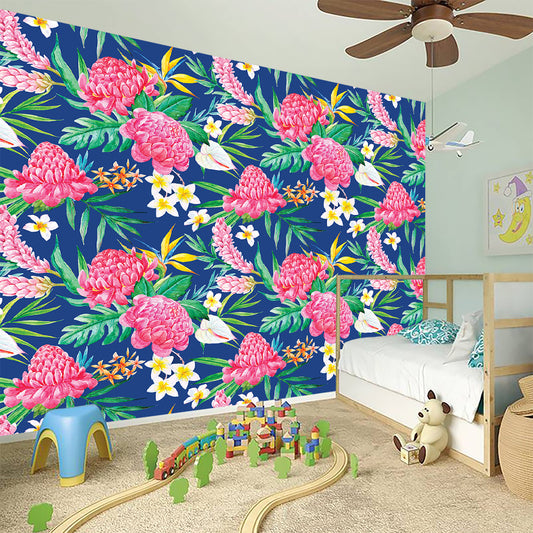 Watercolor Chrysanthemum Pattern Print Wall Sticker
