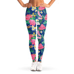 Watercolor Chrysanthemum Pattern Print Women's Leggings