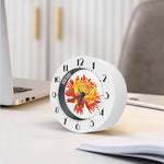 Watercolor Chrysanthemum Print Alarm Clock