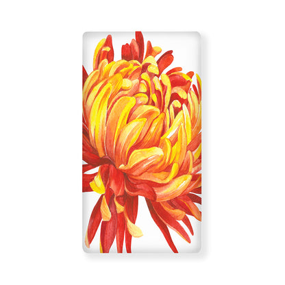 Watercolor Chrysanthemum Print Baby Crib Sheet