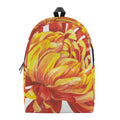 Watercolor Chrysanthemum Print School Backpack