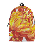 Watercolor Chrysanthemum Print Backpack