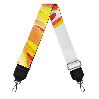 Watercolor Chrysanthemum Print Bag Strap