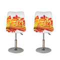 Watercolor Chrysanthemum Print Bar Stool Covers
