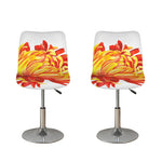 Watercolor Chrysanthemum Print Bar Stool Covers