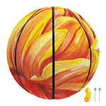 Watercolor Chrysanthemum Print Basketball