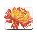 Watercolor Chrysanthemum Print Bifold Wallet