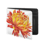 Watercolor Chrysanthemum Print Bifold Wallet