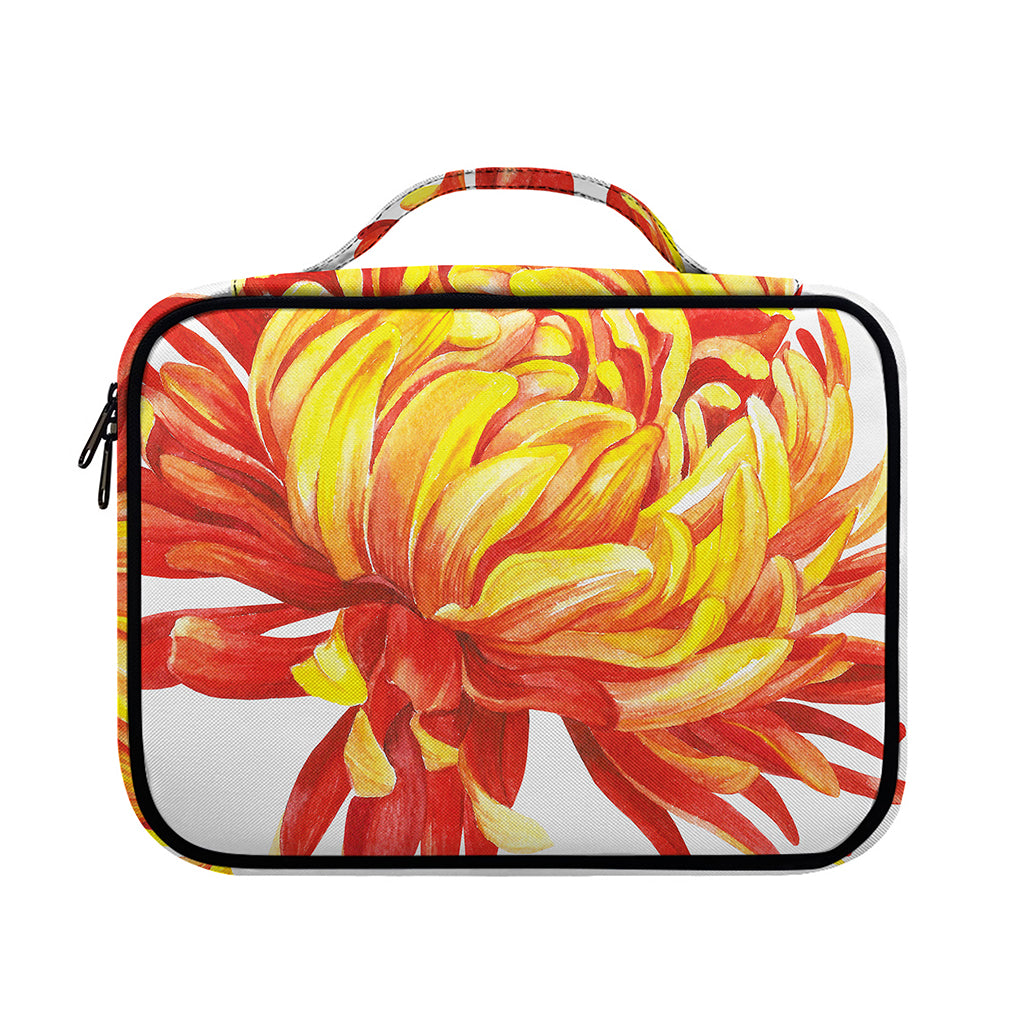 Watercolor Chrysanthemum Print Briefcase Bible Bag