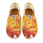 Watercolor Chrysanthemum Print Casual Shoes