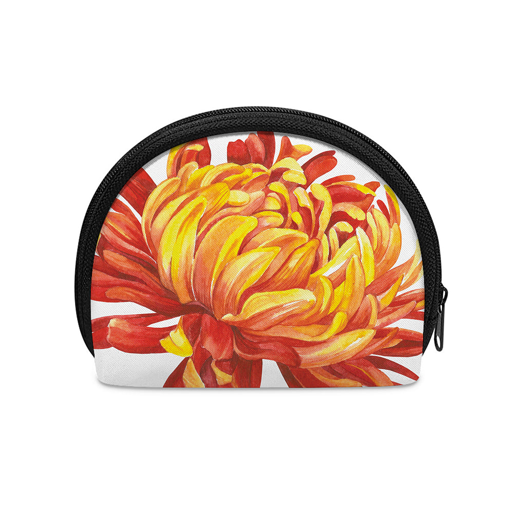Watercolor Chrysanthemum Print Coin Purse