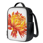 Watercolor Chrysanthemum Print Crossbody Lunch Bag