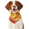 Watercolor Chrysanthemum Print Dog Bandana