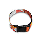 Watercolor Chrysanthemum Print Dog Collar