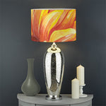 Watercolor Chrysanthemum Print Drum Lamp Shade