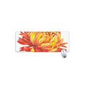 Watercolor Chrysanthemum Print Extended Mouse Pad