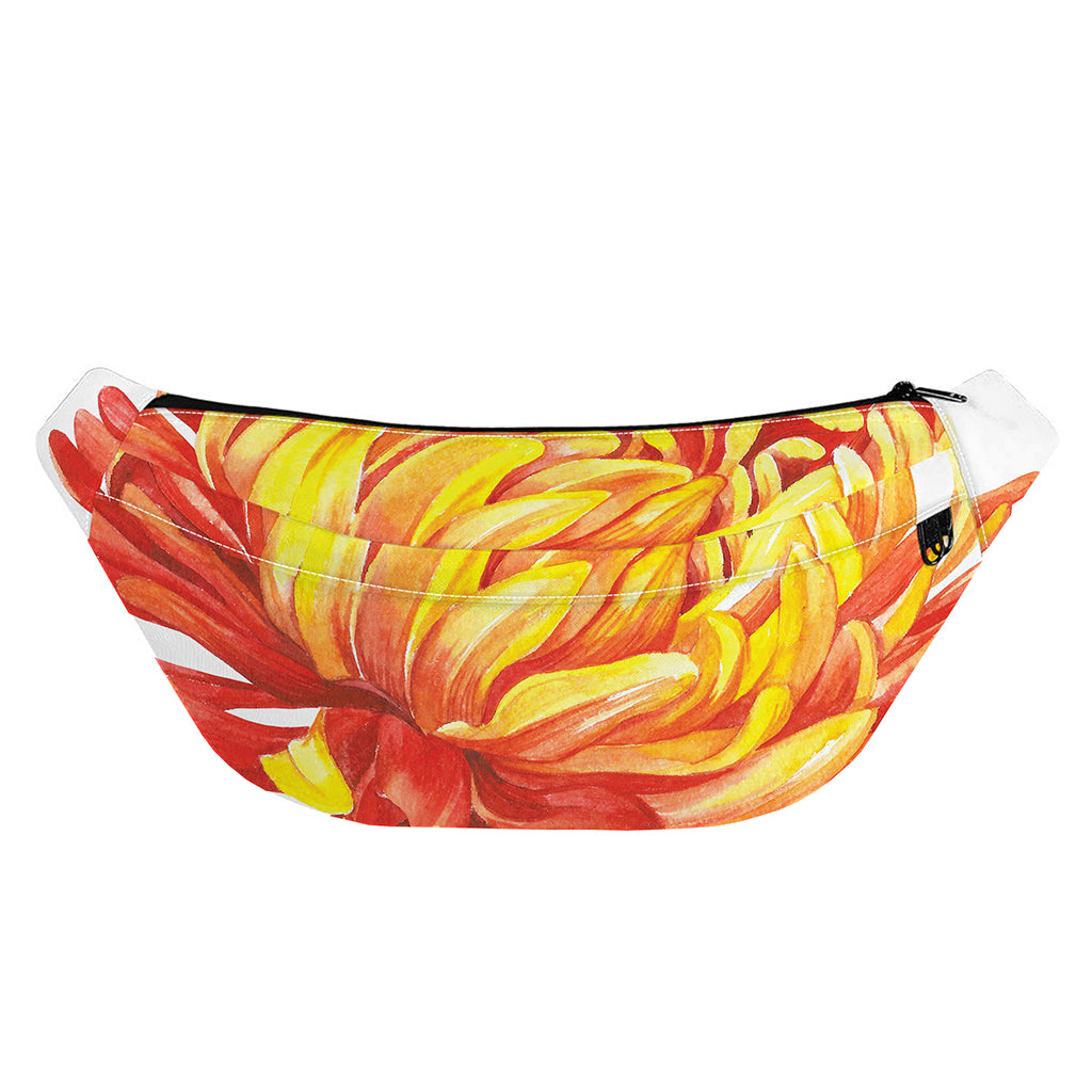 Watercolor Chrysanthemum Print Fanny Pack