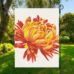 Watercolor Chrysanthemum Print Garden Flag