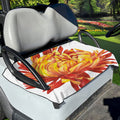 Watercolor Chrysanthemum Print Golf Cart Seat Cover