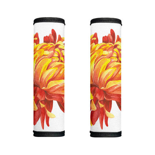 Watercolor Chrysanthemum Print Handle Covers