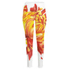 Watercolor Chrysanthemum Print High-Waisted Pocket Leggings