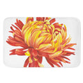Watercolor Chrysanthemum Print Indoor Door Mat