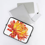 Watercolor Chrysanthemum Print Laptop Sleeve