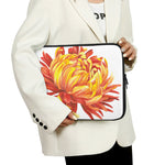 Watercolor Chrysanthemum Print Laptop Sleeve