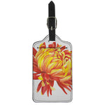 Watercolor Chrysanthemum Print Luggage Tag