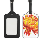 Watercolor Chrysanthemum Print Luggage Tag