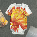 Watercolor Chrysanthemum Print Men's Bodysuit