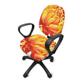Watercolor Chrysanthemum Print Office Chair Cover